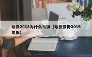 哈投2018为什么亏损（哈投股份2019年报）